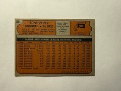 1972 Topps Baseball Tony Perez Cincinnati Reds #80 HOF NRMT