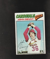 1977 Topps MLB # 541 John Denny