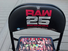 WWE RAW 25 Years Ringside Chair Barclays Center in Brooklyn 1/22/18
