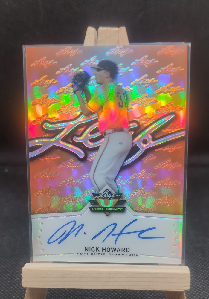 2014 Leaf Valiant – Nick Howard #BA-NH1 Orange Prismatic /50 (AU, RC) Reds