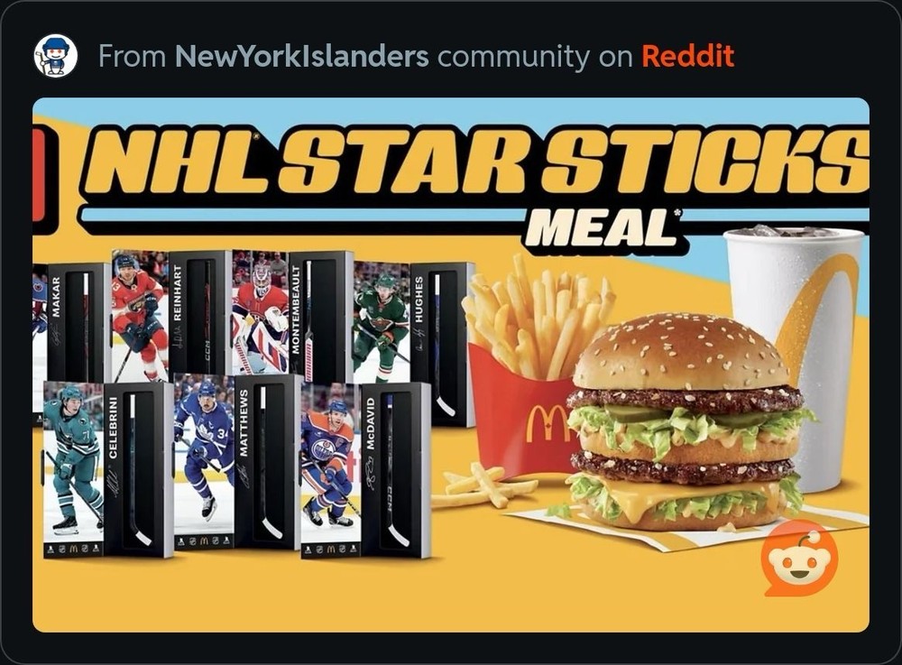 McDonald&rsquo;s NHL Star Sticks 2025-2026 Canada Exclusive YOU PICK!