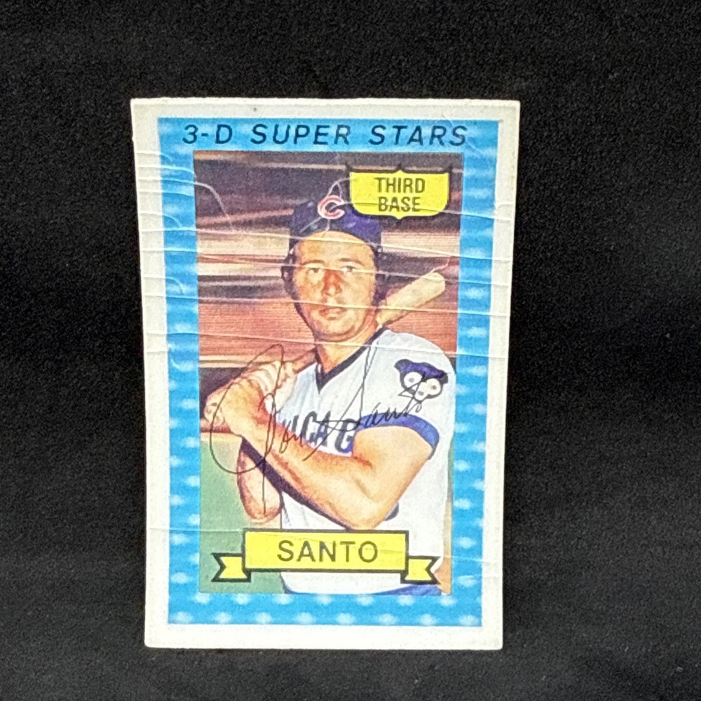 1974 Kellogg&rsquo;s 3-D Super Stars – Ron Santo #7 Cracks VG