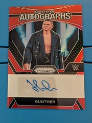 2024 Panini Prizm WWE Superstar Autographs Gunther #SA-GTH Red /99 (AU) Auto