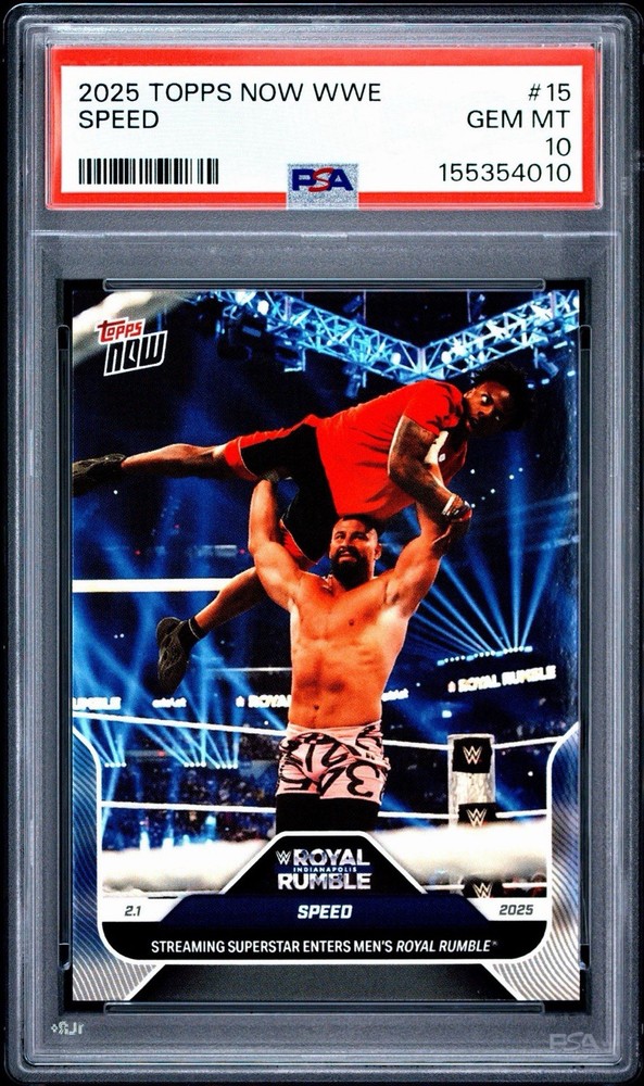 ISHOWSPEED Rookie Card 2025 Topps Now WWE #15 Speed RC Gem Mint SP PSA 10 💎