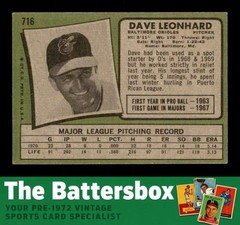 1971 Topps #716 Dave Leonhard VG/VGEX X3784271