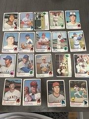 1973 Topps Baseball Card Lot of 19 Vintage Astros Cubs Giants – Tommie Agee