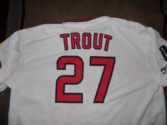 Mike Trout # 27 Los Angeles Angels MLB Baseball Jersey – Size XL