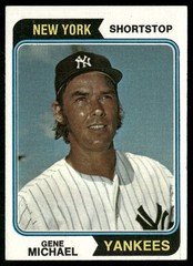 Gene Michael 1974 Topps #299 New York Yankees EX