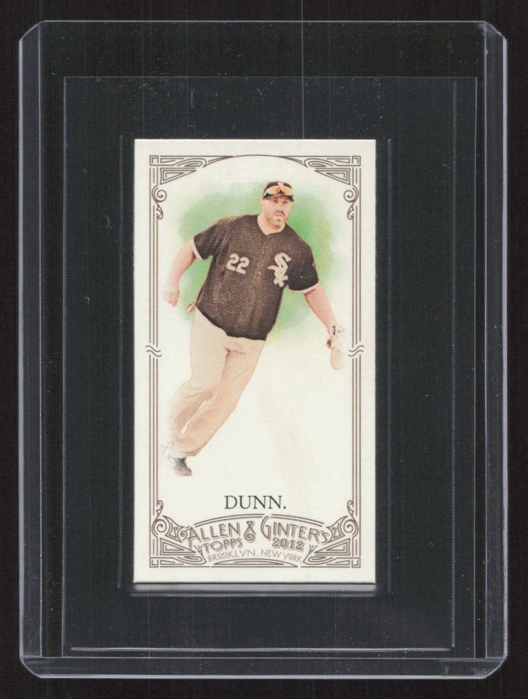 2012 Topps Allen & Ginter Adam Dunn NO NUMBER Mini A & G Back Only 50 Made!