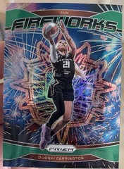 2024 Panini Prizm WNBA – Fireworks DiJonai Carrington #5 Green Prizm