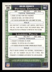 2006 Topps Total #221 Lousaka Polite / Patrick Crayton Cowboys