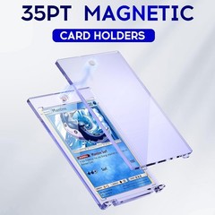 Lot of Magnetic Trading Sports Card Holders 35pt One-Touch Hard UV Protection US