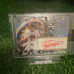 Wild Card On the Clock Ty Simpson rookie Alabama Crimson Tide autograph 1/2