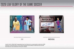 2026 Leaf Glory of the Game Soccer Factory Sealed Hobby Box