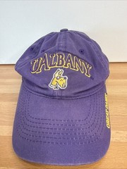 UAlbany Great Danes Hat Purple Adjustable Snapback Cap ML Caps University Albany
