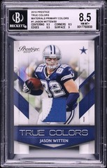 2010 Prestige #1 Jason Witten 50/50 True Colors GAME WORN Primary Colors BGS 8.5