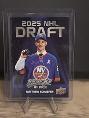 2025-26 Upper Deck MVP #DP-1 Matthew Schaefer #1 Draft Pick SSP