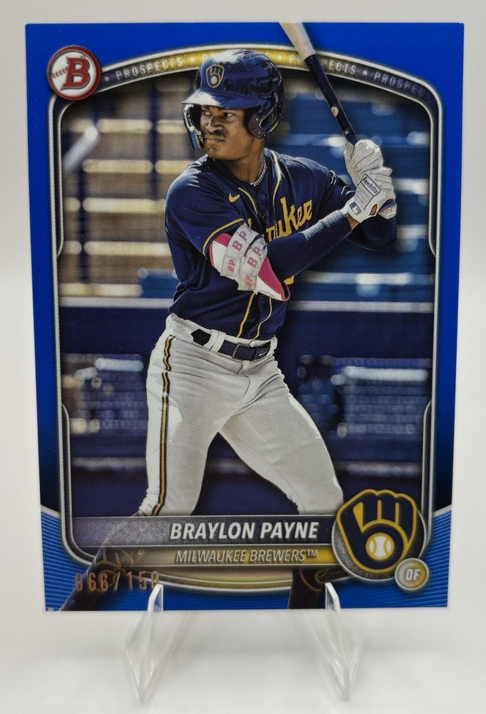 2025 Bowman – Prospects Braylon Payne #BP-148 Blue /150 (RC)