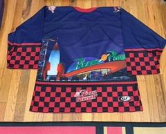 Huntsville Havoc Pixar Toy Story Pizza Planet Hockey SPHL Hockey Jersey- NWT