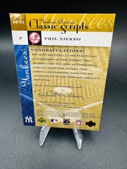 2004 Upper Deck Yankees Classics Classic Scripts Phil Niekro #AU-51 Autograph