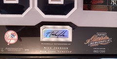 Nick Johnson 2002 Absolute Signing Bonus Framed AUTO JERSEY NUMBER PATCH L/N/200