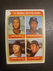 1974 Topps – Rookie Outfielders Otto Velez, Wilbur Howard, Tommy Smith #606 (RC)