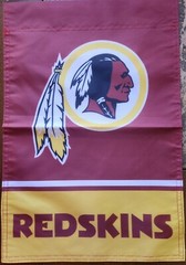 Washington Redskins Retro 12 X 18 Inches Double Sided NFL Football Garden Flag