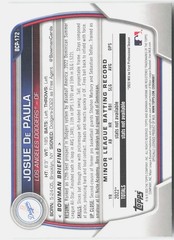 2023 Bowman Chrome #BCP-172 Josue De Paula Prospects