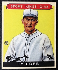 (2) TY COBB 1933 Goudey Sports Kings Gum Card #1 Reprints TIGERS