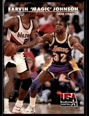 1992 SkyBox USA #30 Earvin « Magic » Johnson Basketball Card 2803E