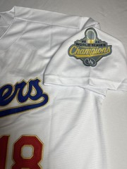 Los Angeles Dodgers Yoshinobu Yamamoto #18 Japanese Spelling Kanji Gold Jersey