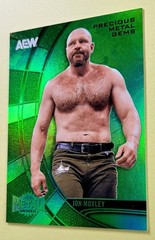 Jon Moxley 2025 Skybox AEW Metal Universe PRECIOUS METAL GEMS PMG GREEN #40 /10
