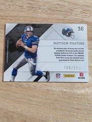 2010 Panini Prestige – Prestigious Pros Matthew Stafford #36 Blue Materials /250