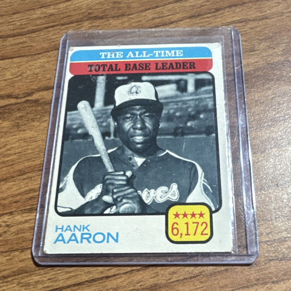Topps 1973 All-Time Leaders Hank Aaron The All-Time Total Base Leader #473