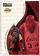 Shaquille O&rsquo;Neal 1997 UPPER DECK Hot Properties Basketball Card Lakers #368 A772