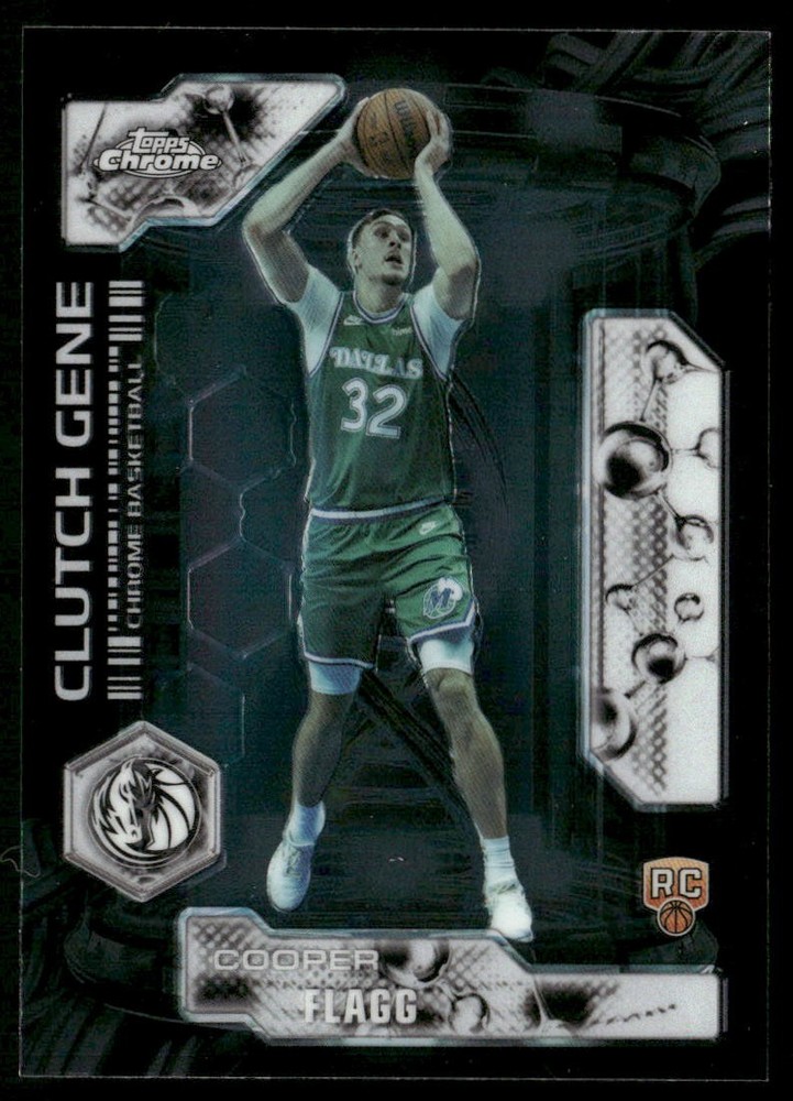 2025-26 Topps Chrome Update Clutch Gene Cooper Flagg Card #CG-11