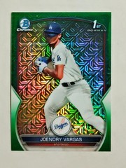 Joendry Vargas 2023 1st Bowman Chrome #BCP-218 Mega GREEN REFRACTOR 36/99 RC z8