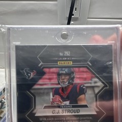 Panini 2023 Mosaic Football C.J. Stroud Rookie #292 Green Mosaic Prizm Texans