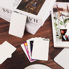 300 PCS Trading Card Dividers Blank Paper White Separator w Tabs for Storage Box