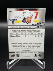 Upper Deck OUTBURST Mikael Granlund 2025-26 Extended Series #664