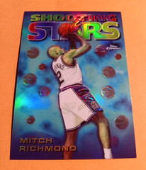 1997 Topps Chrome Season&rsquo;s Best Shooting Stars Refractor Mitch Richmond #7