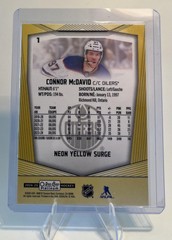 2024-25 O-Pee-Chee Platinum #1 Connor McDavid Neon Yellow Surge