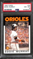 1986 Topps #30 Eddie Murray PSA 8 NM-MT 54486407