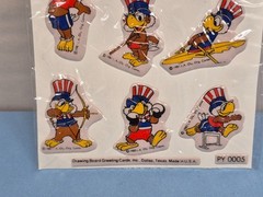 Vintage 1984 Los Angeles Olympics Sam the Olympic Eagle Perk Up Stickers Sealed