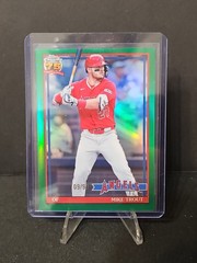 2026 Topps Chrome Mike Trout 75th Anniversary Green Parallel /99 #91CB-6 Angels