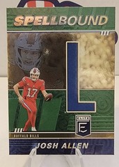 2022 Panini Donruss Elite – Spellbound Josh Allen #SB-JA2 Green Letter L BILLS!