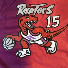 Vince Carter Toronto Raptors NBA Mitchell & Ness TieDye Tank Top Purple/Red 2XLB