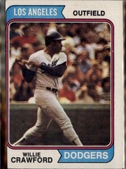 1974 Topps Willie Crawford #480 Los Angeles Dodgers