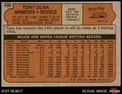 1972 Topps #400 Tony Oliva Twins HOF 7.5 – NM+