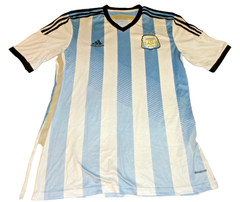 Adidas Argentina Soccer Jersey Men’s Medium AFA Two Star Climacool Blue & White